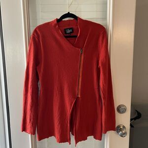 Luii Zipped Cardigan Large 100% Wool Lagenlook